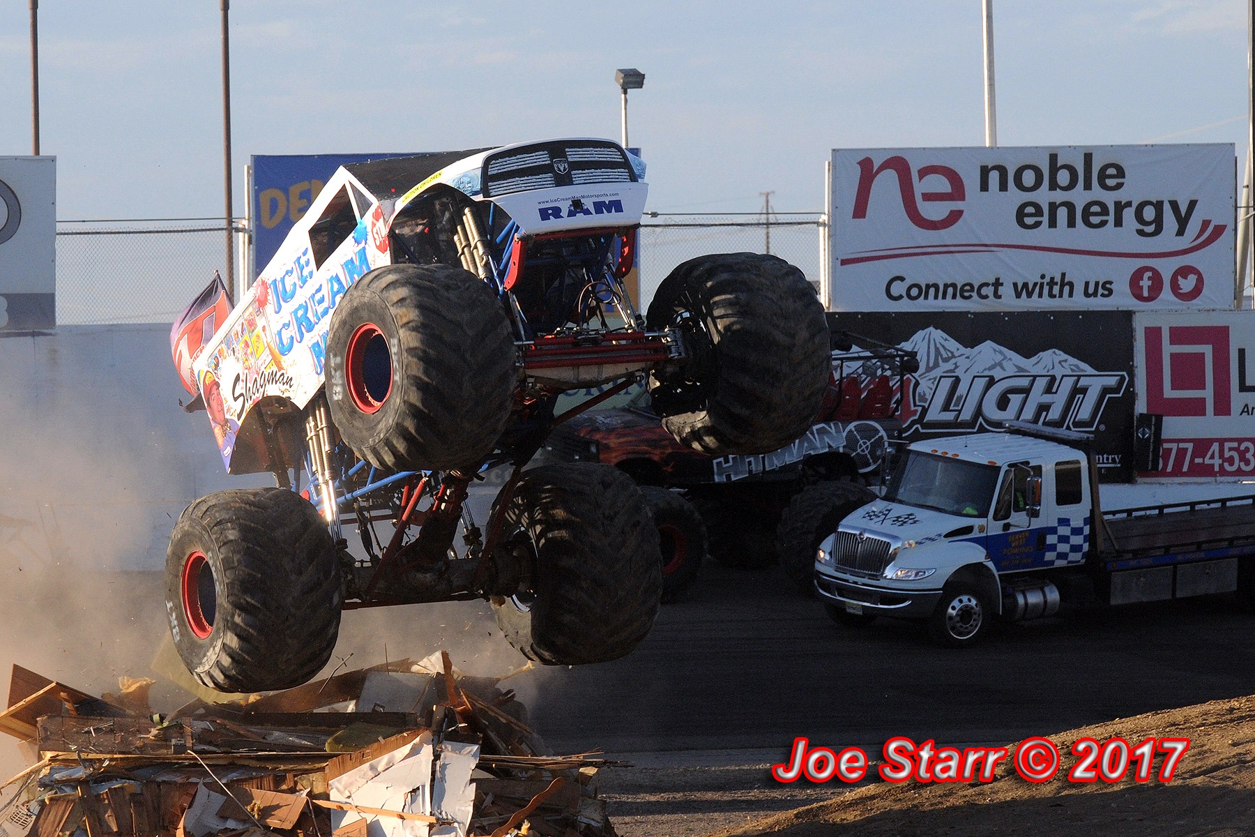 Monster truck shows are just one of the many events the Colorado National Speedway hosts every summer. (Starr photo)