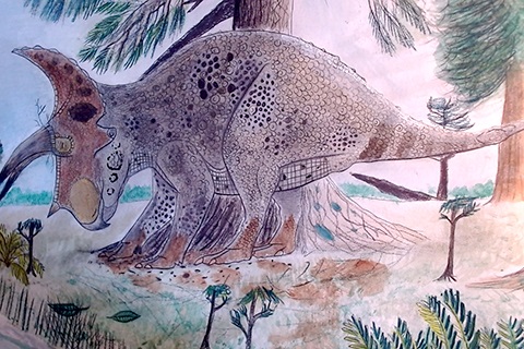 Diego Loez's Triceratops drawing