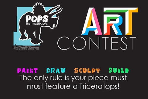 Pops Art Contest graphic. Text reads: Pops Art Contest.